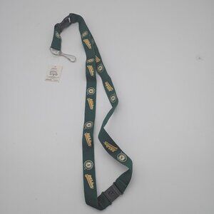 Lanyard Neck Clip Keychain  Oakland Athletics